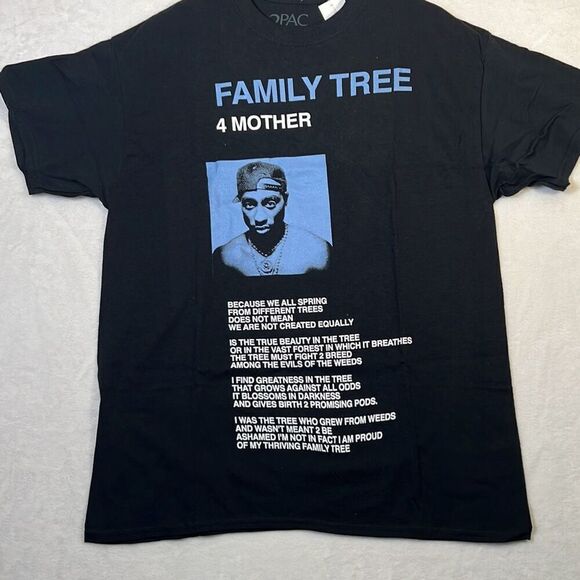 Tupac Shakur “ 2pac ”‎ Family Tree T-shirt NWT- Men Large - Picture 1 of 6